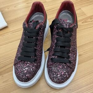Alexander McQueen glitter sneakers, 40/9.5